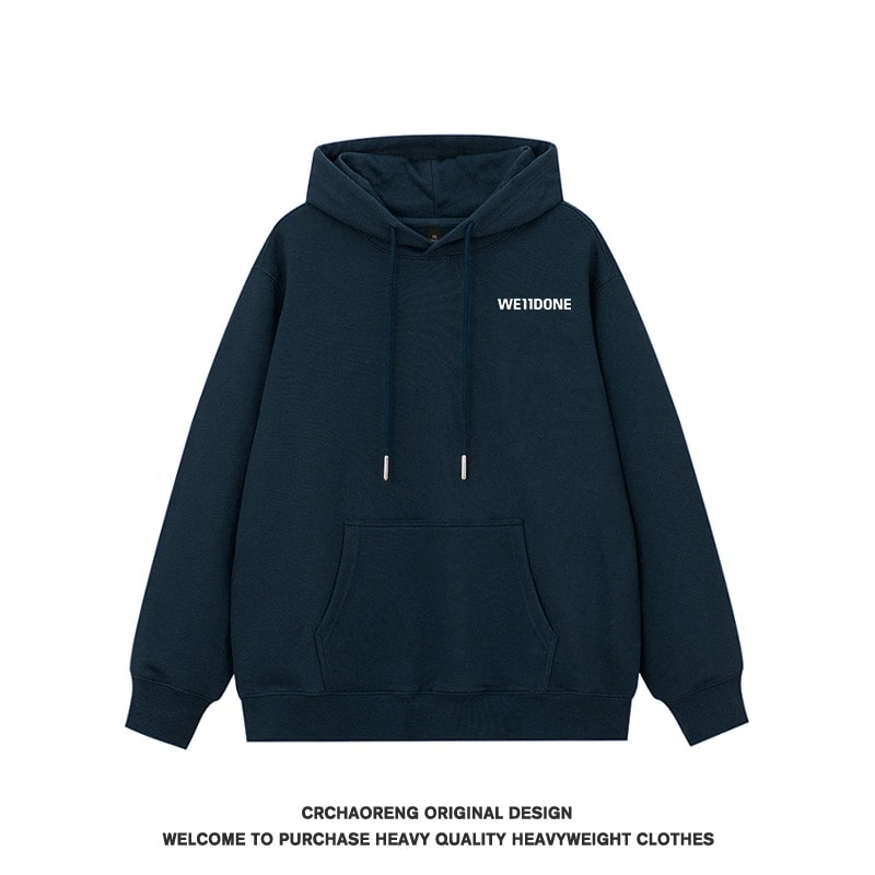 We11done Konne Hoodie Retro Trendy Loose Pure Cotton Dapper Jacket Men Style 1