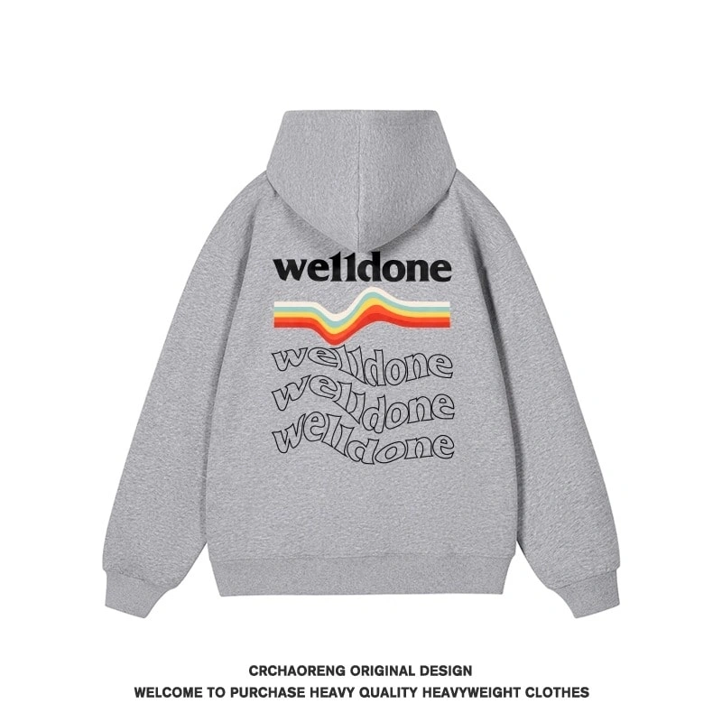 We11done Konne Hoodie Young Men 2024 Retro Fashion Jacket Trend Style 4