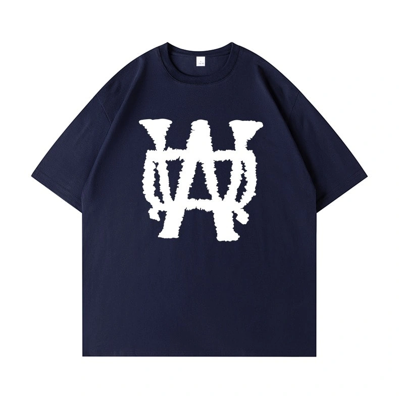 We11done Konne Korean Retro Versatile Short Sleeve T-Shirt Men Loose Pure Cotton High Street Half Sleeve Top Style 4