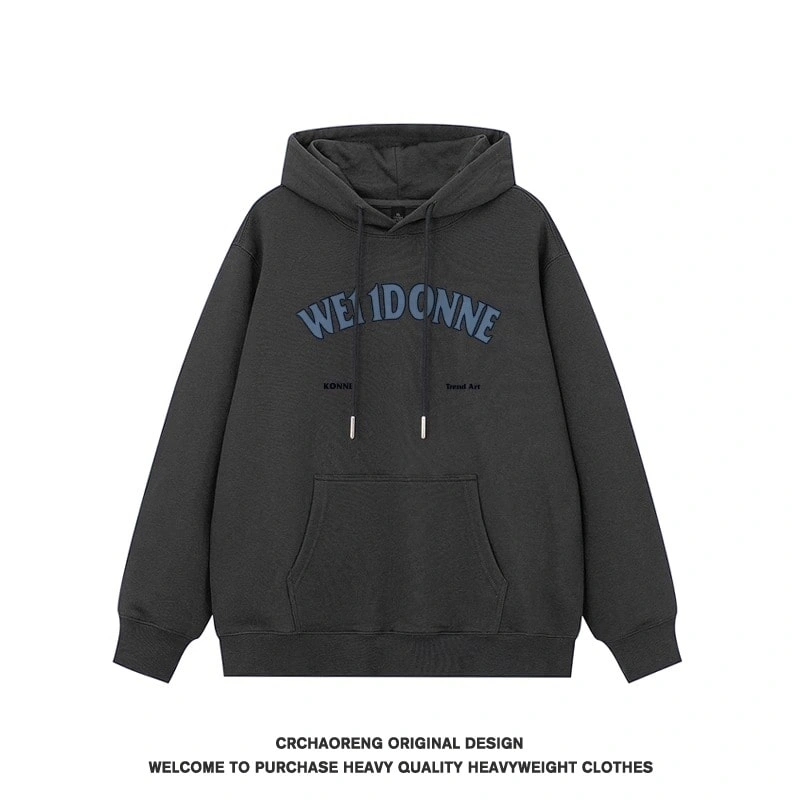 We11done Konne Letter Print Hoodie Men Pure Cotton Retro High end Trend Brand Jacket Style 1