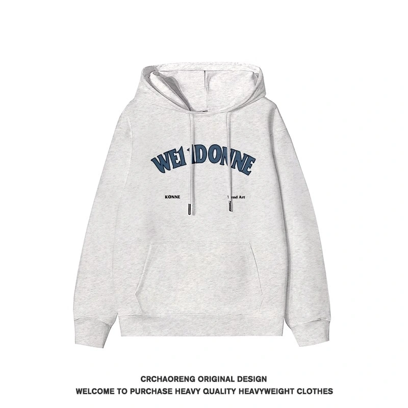 We11done Konne Letter Print Hoodie Men Pure Cotton Retro High end Trend Brand Jacket Style 3