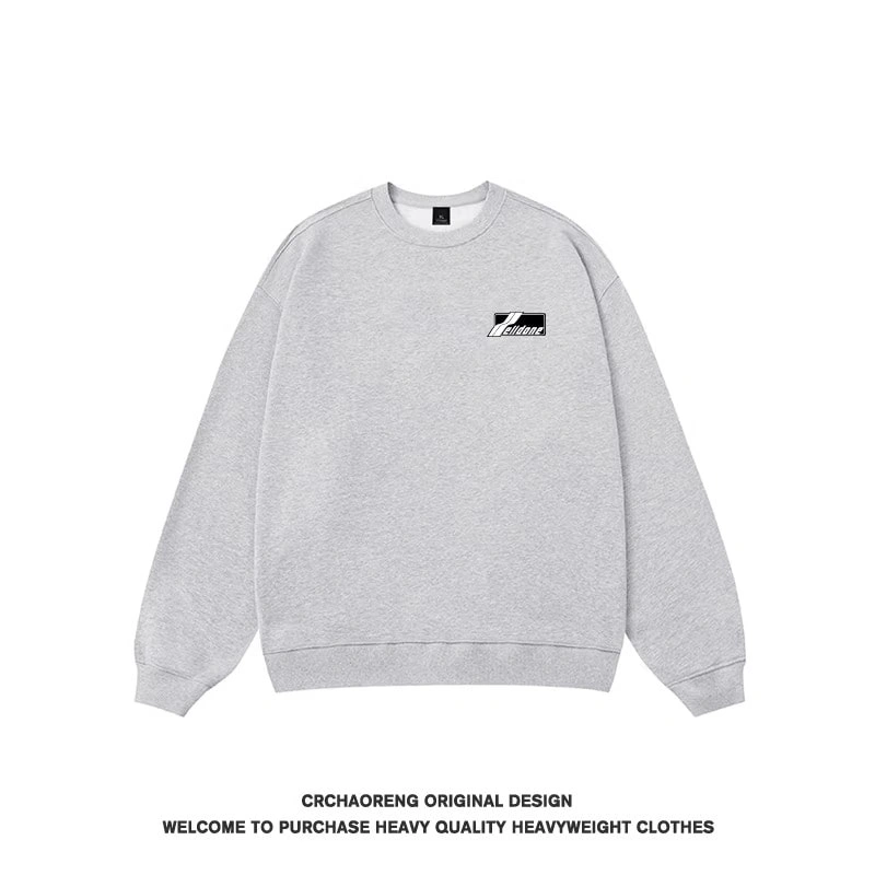 We11done Konne Loose Crew Neck Sweatshirt Men No Hood Pullover Trendy Casual Long Sleeve Shirt Style 3