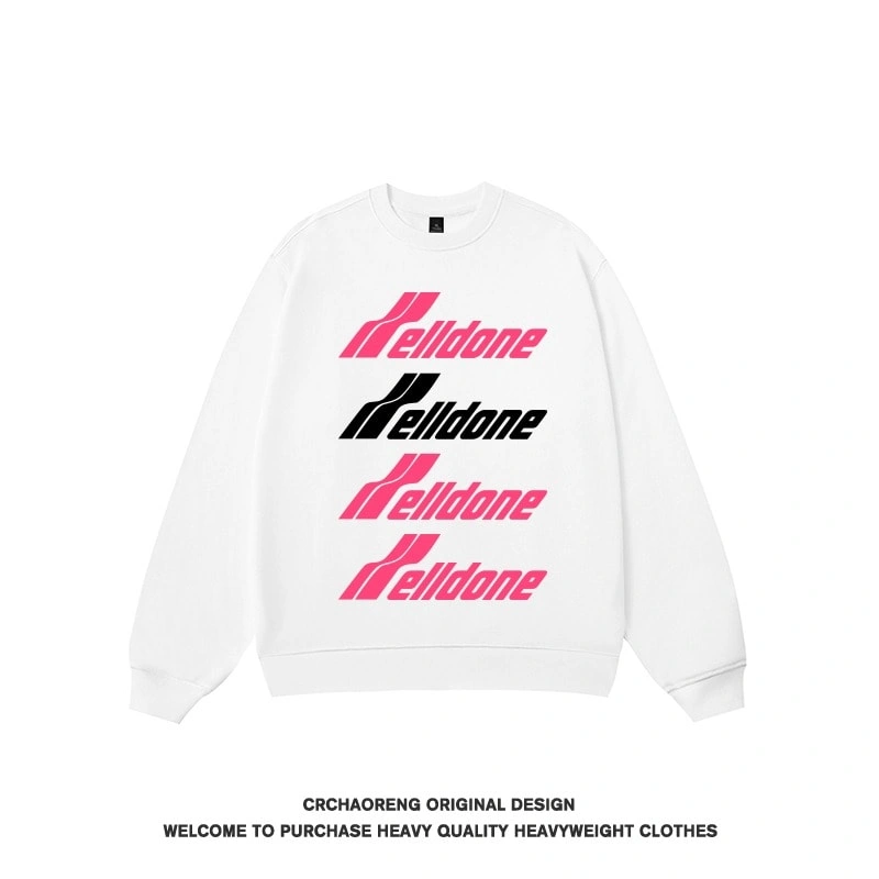 We11done Konne Loose Oversize Stiff Crew Neck Sweatshirt Men Fleece Thick Jacket Style 6