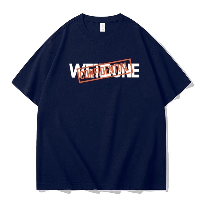 We11done Konne New Casual Loose Half Sleeve Top Niche Trend Brand Short Sleeve T-Shirt Men Style 4