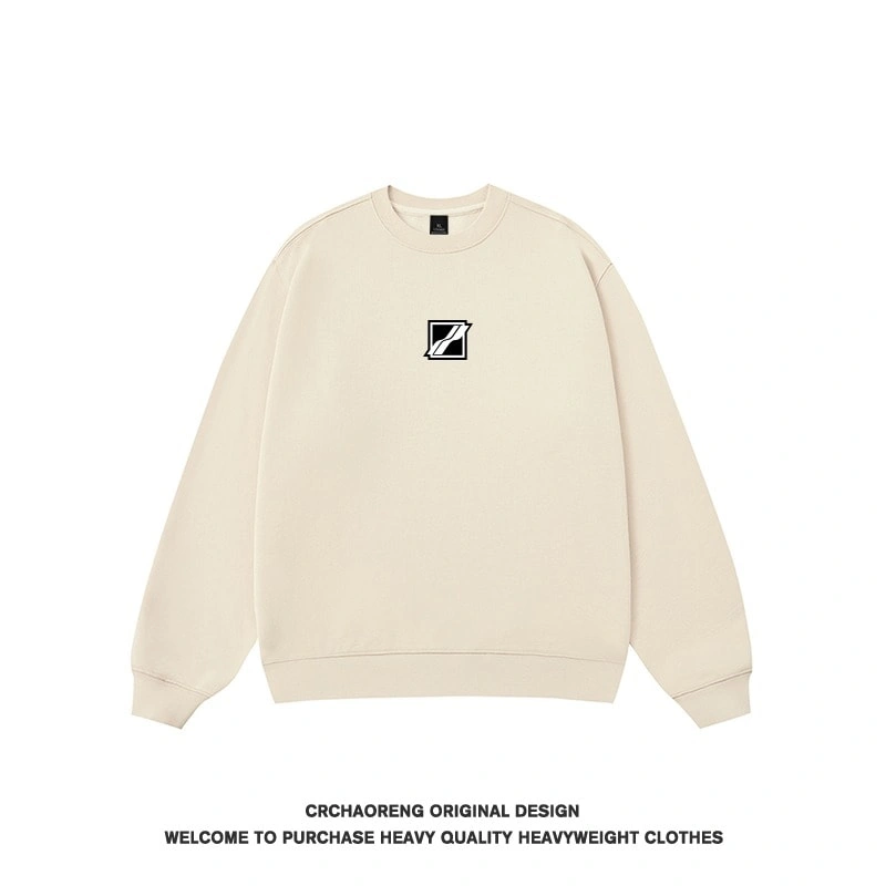 We11done Konne New Fleece Pure Cotton Base Layer Stiff Crew Neck Sweatshirt Men Style 6