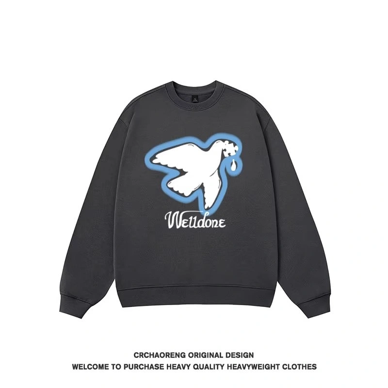 We11done Konne New Loose Long Sleeve Trendy Shirt High Street Crew Neck Sweatshirt Men Style 2