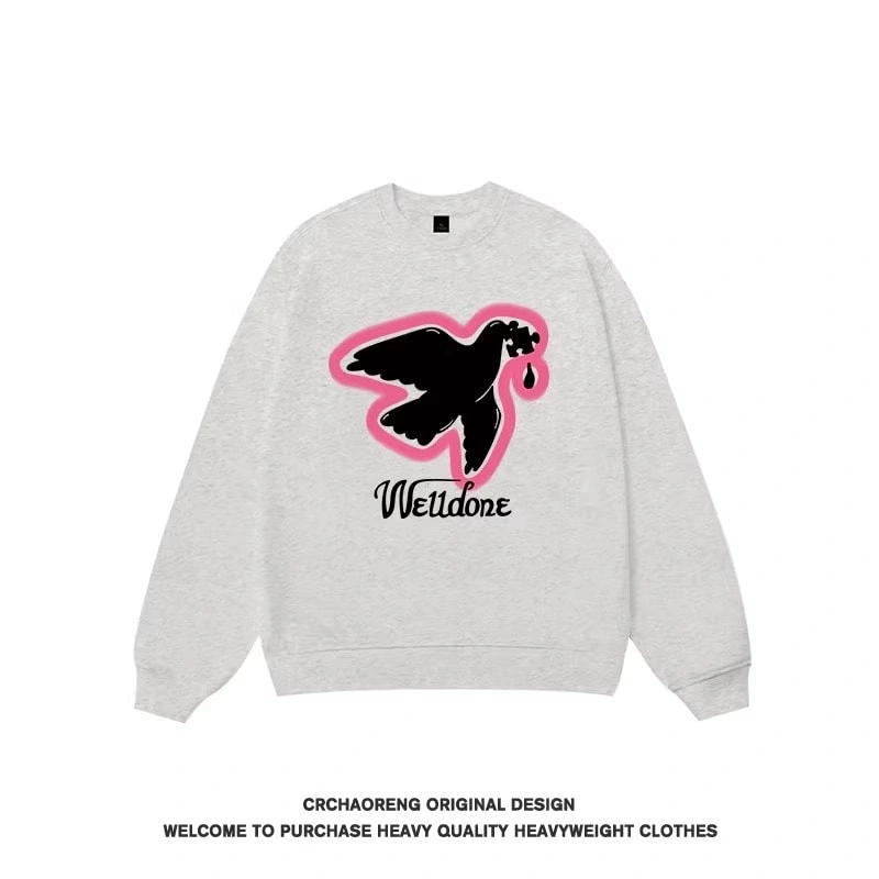 We11done Konne New Loose Long Sleeve Trendy Shirt High Street Crew Neck Sweatshirt Men Style 3