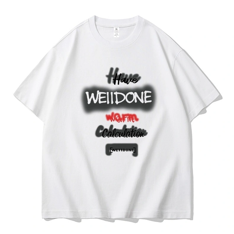 We11done Konne New Niche Trend Brand Half Sleeve Top Street Hip Hop Short Sleeve T-Shirt Men Style 1