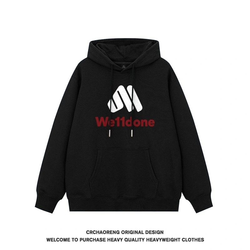 We11done Konne New Trend Unique High Street Jacket Retro Hoodie Men