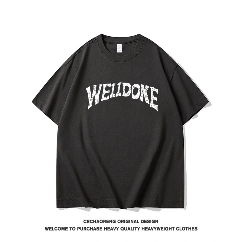 We11done Konne Niche Trend Brand Pure Cotton Short Sleeve T-Shirt Men New Crew Neck Half Sleeve Top Style 1