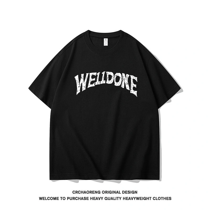 We11done Konne Niche Trend Brand Pure Cotton Short Sleeve T-Shirt Men New Crew Neck Half Sleeve Top