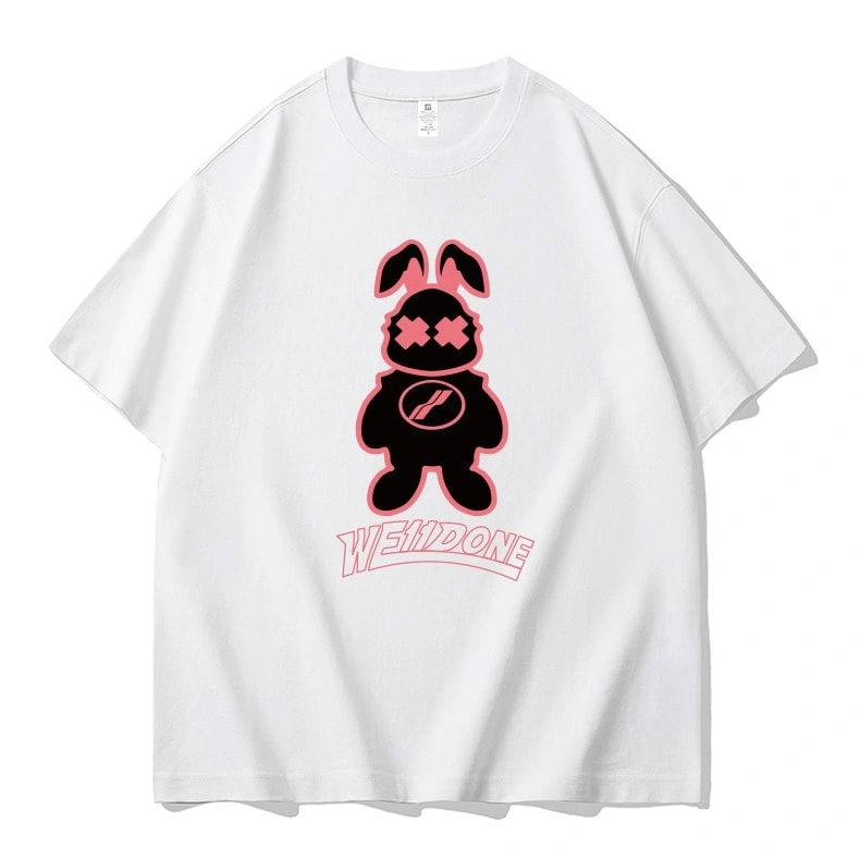 We11done Konne Niche Trend Brand Retro Short Sleeve T-Shirt Men Loose Pure Cotton Top Style 1