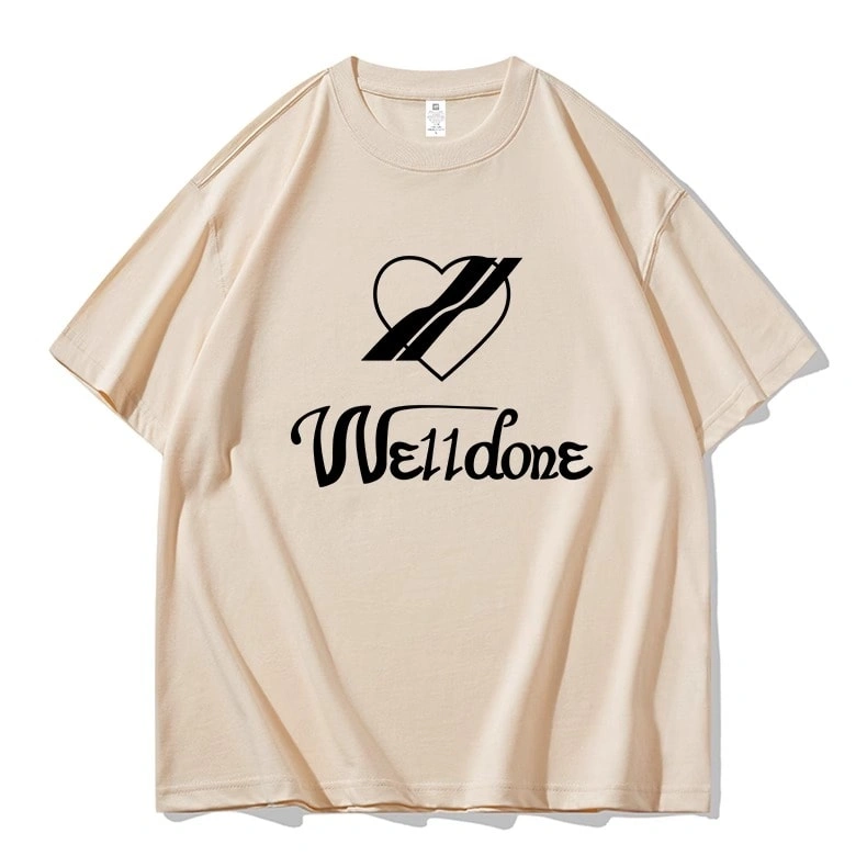 We11done Konne Niche Trend Brand Retro T-Shirt Men New High Street Short Sleeve Top Style 4