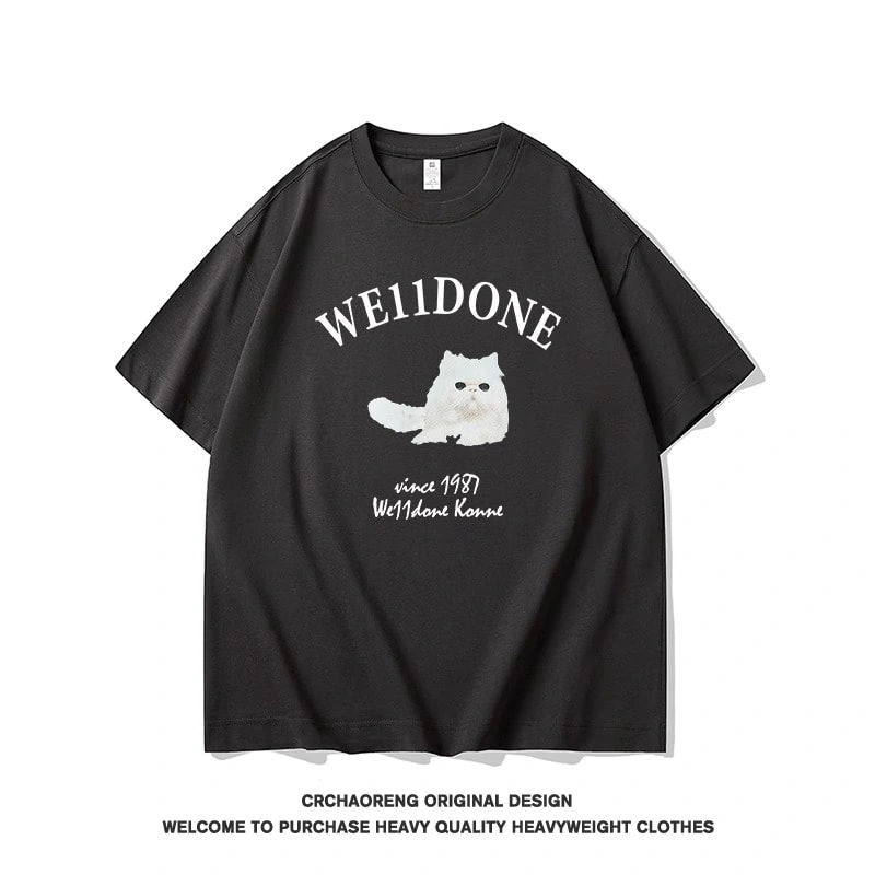 We11done Konne Niche Trend Brand Simple Versatile Top T-Shirt MenCrew Neck Short Sleeve Style 1