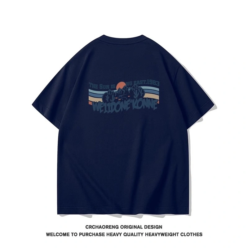 We11done Konne Niche Trend Brand Street Short Sleeve T-Shirt Men Casual Loose Versatile Top Style 2