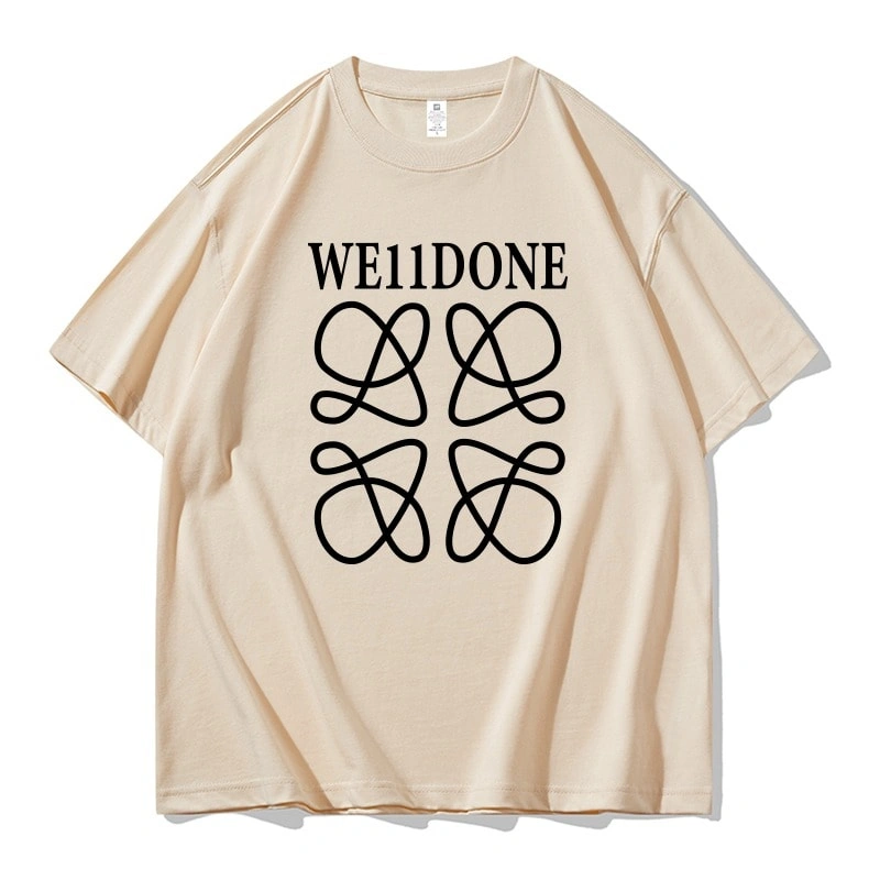 We11done Konne Niche Trend BrandShort Sleeve T-Shirt Men Pure Cotton Half Sleeve Top Style 3