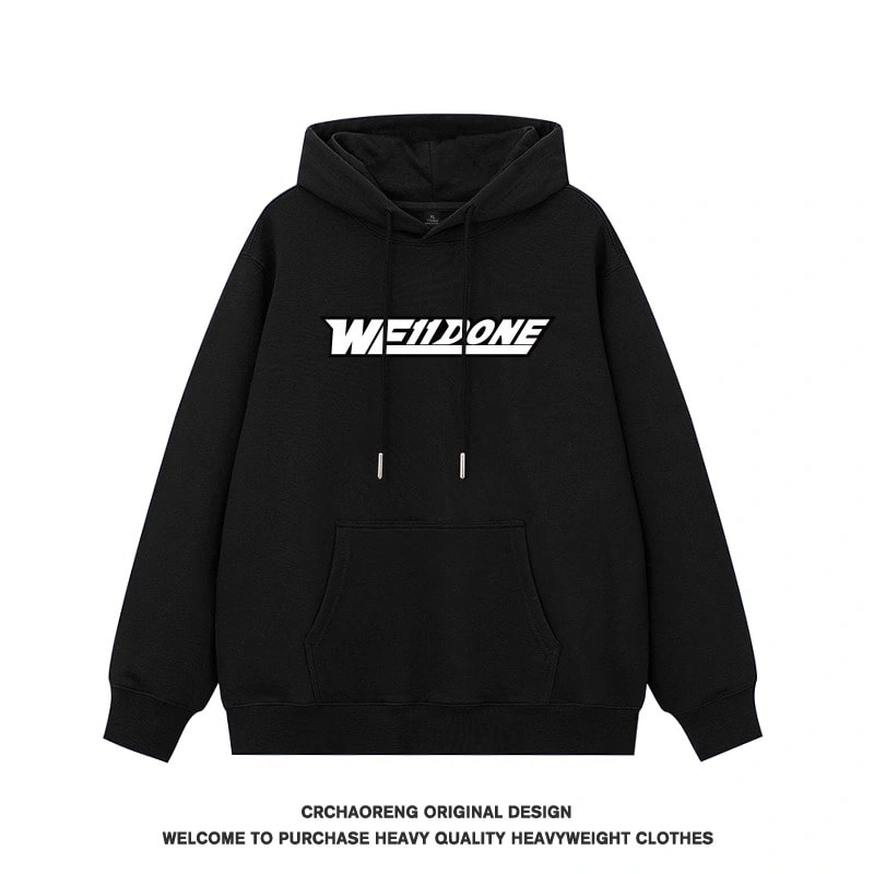 We11done Konne Oversize Loose Hoodie Men Fleece Jacket