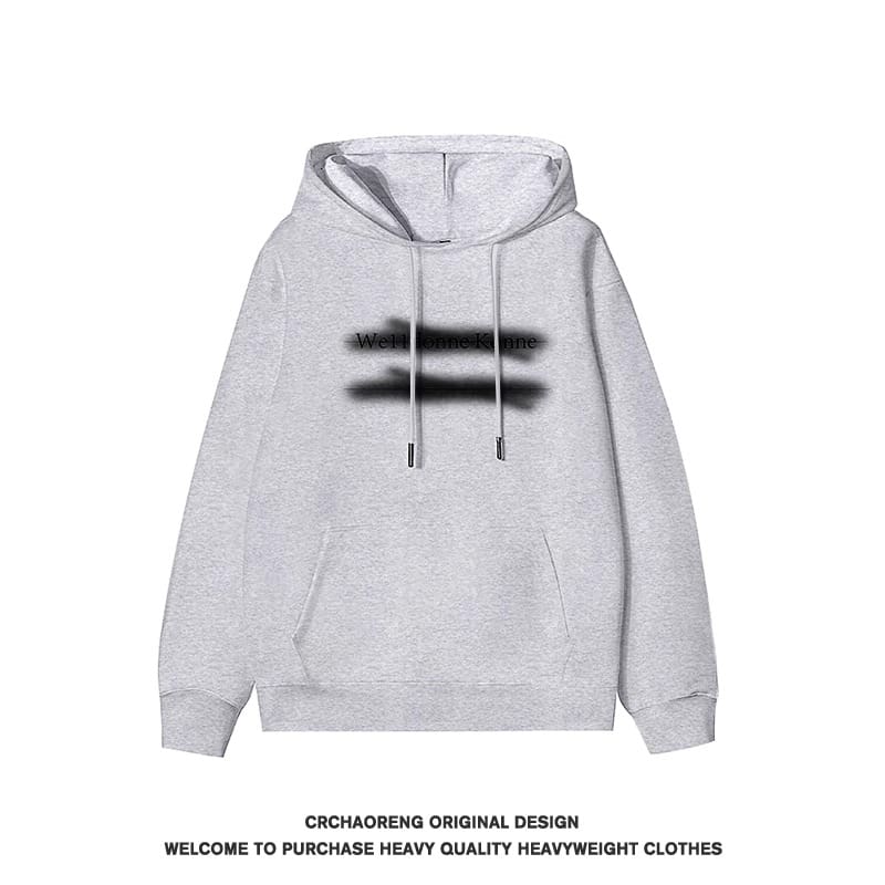 We11done Konne Pure Cotton Fleece Hoodie Men Trend Retro High Street Jacket Style 3