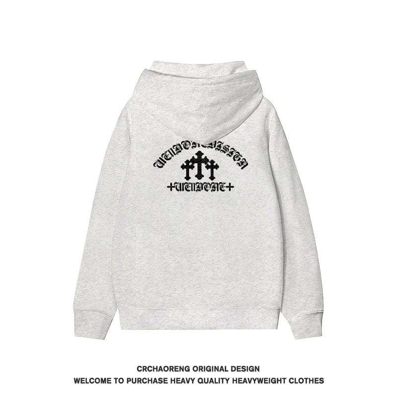 We11done Konne Pure Cotton Fleece Jacket Print Retro Hoodie Men Style 4