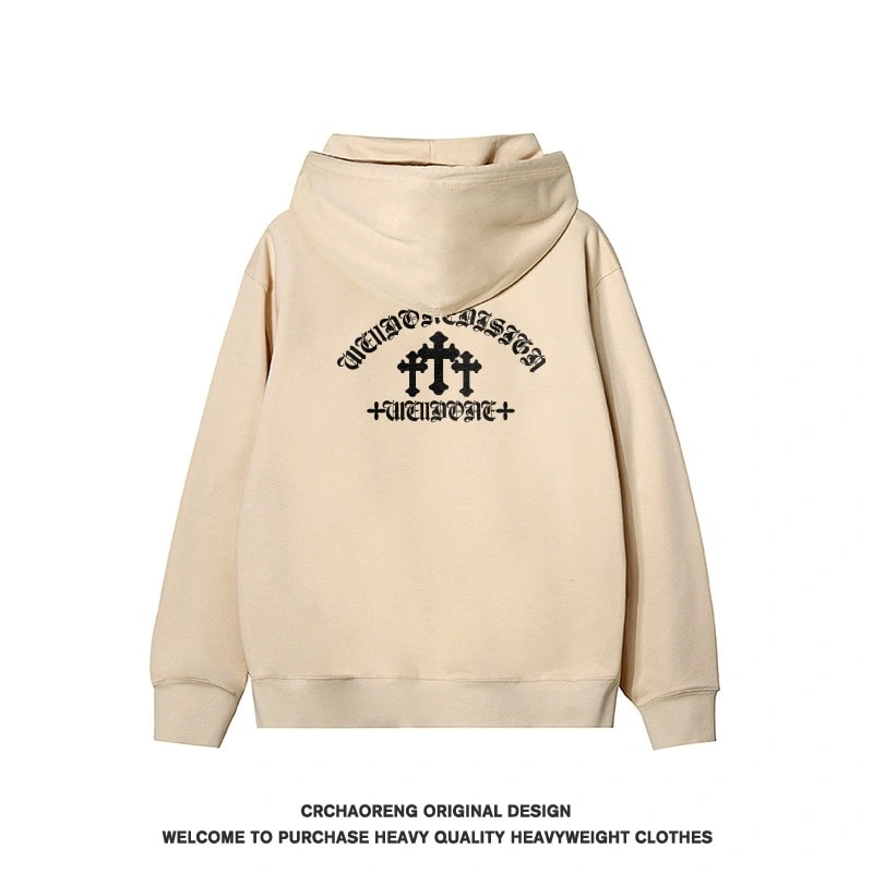 We11done Konne Pure Cotton Fleece Jacket Print Retro Hoodie Men Style 5