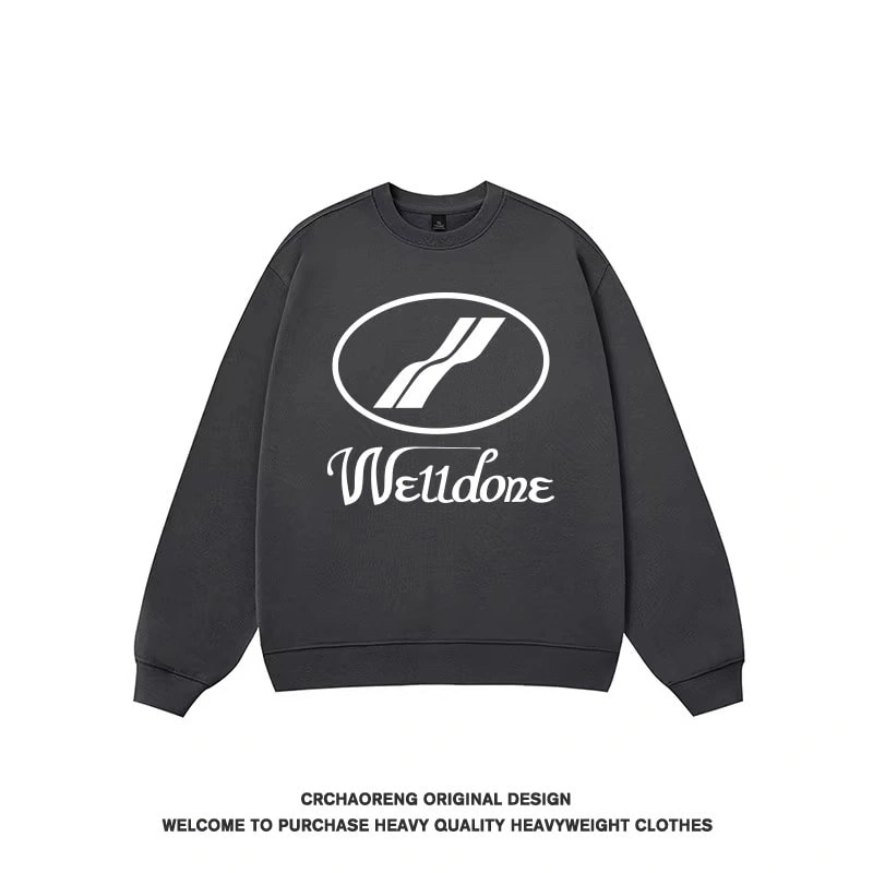 We11done Konne Pure Cotton Fleece Loose Pullover Trend Brand Men’s Shirt Crew Neck Sweatshirt Men Style 2