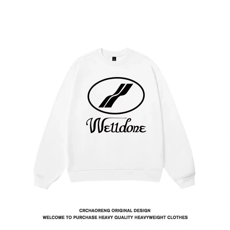 We11done Konne Pure Cotton Fleece Loose Pullover Trend Brand Men’s Shirt Crew Neck Sweatshirt Men Style 4