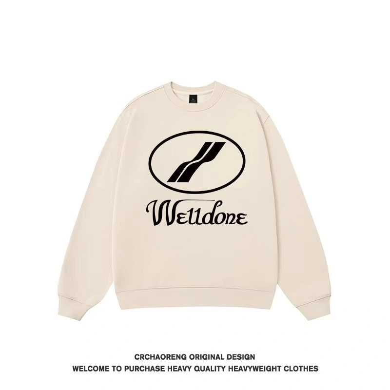 We11done Konne Pure Cotton Fleece Loose Pullover Trend Brand Men’s Shirt Crew Neck Sweatshirt Men Style 5