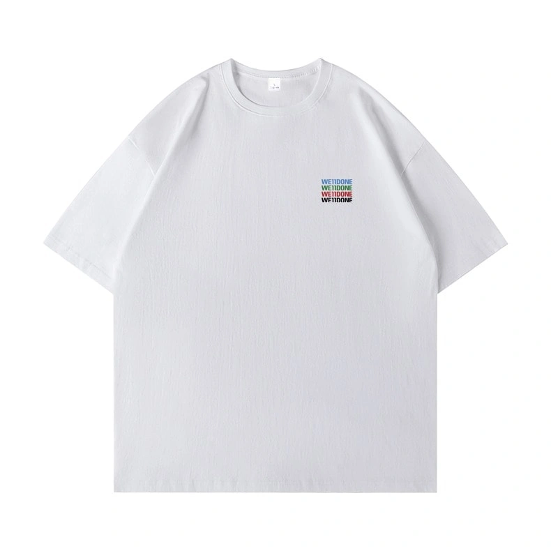 We11done Konne Pure Cotton Short Sleeve T-Shirt Men New Casual Loose Half Sleeve Top Style 1