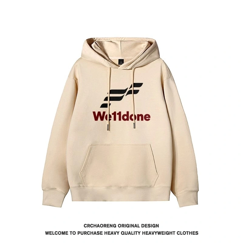 We11done Konne Pure Cottonweight Hoodie Men Trend Retro Loose Casual Jacket