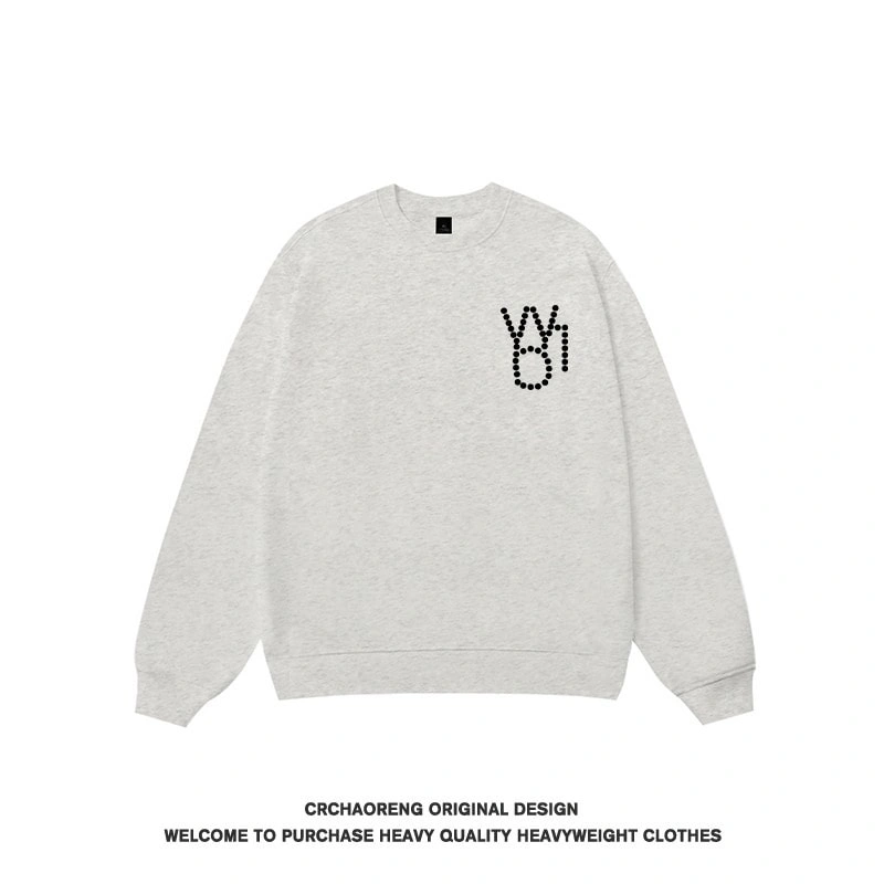 We11done Konne Retro Crew Neck Sweatshirt Men Trend Brand Casual Loose Pullover Top Style 4