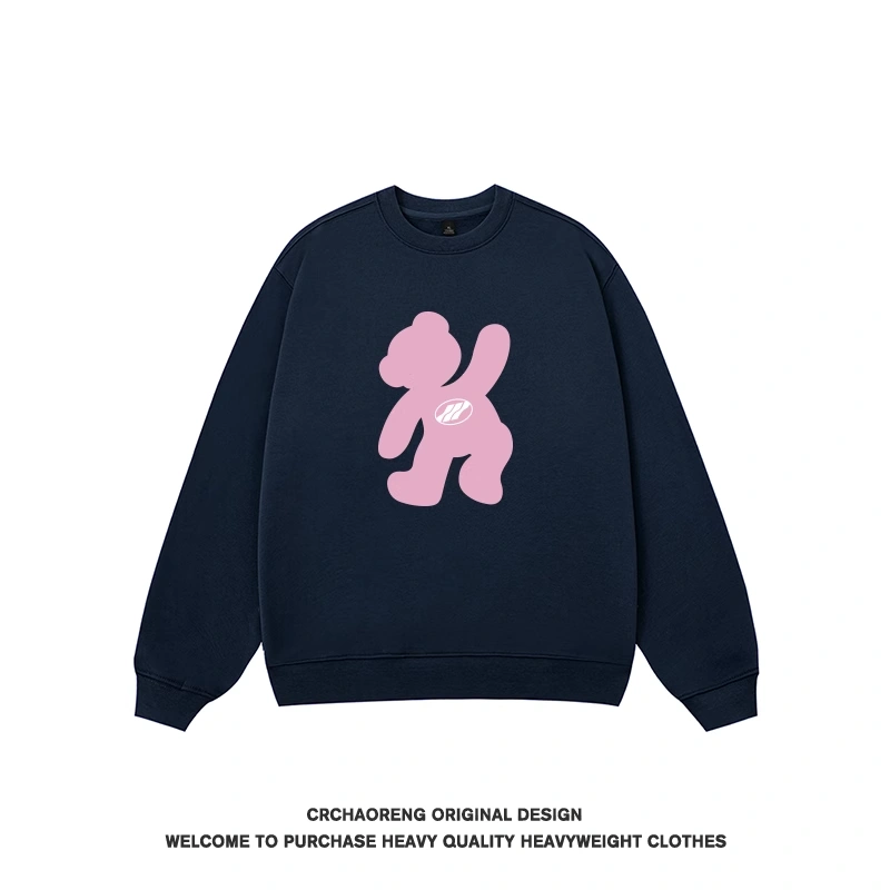 We11done Konne Retro Crew Neck Sweatshirt Men Trend Brand Fleece Pullover Style 1