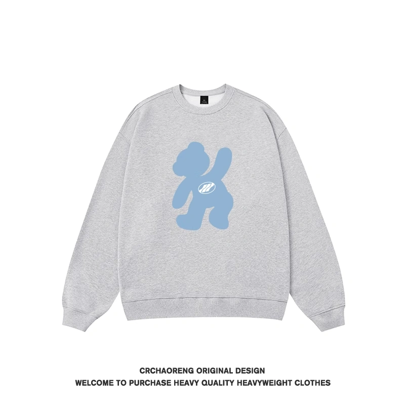 We11done Konne Retro Crew Neck Sweatshirt Men Trend Brand Fleece Pullover Style 3