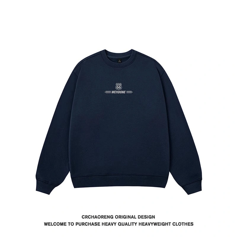 We11done Konne Retro High Street Top Men Trend Brand Fashion New Loose Crew Neck Sweatshirt Style 1