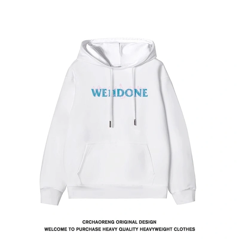 We11done Konne Retro Hoodie Men 2024 New Pure Cottonweight Jacket Trend Style 1