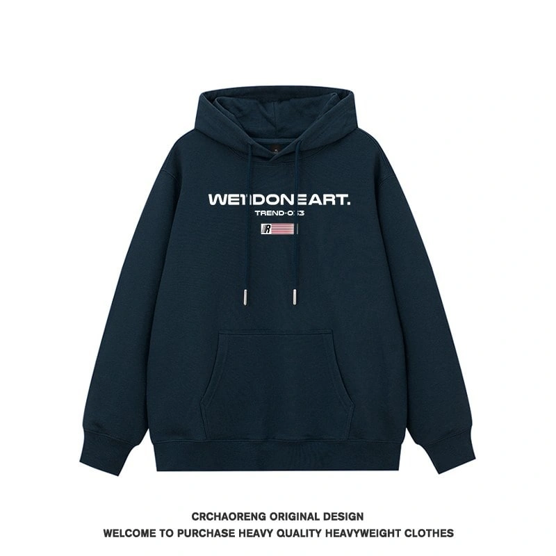 We11done Konne Retro Hoodie Men Pure Cottonweight Versatile Loose Casual Jacket Style 1