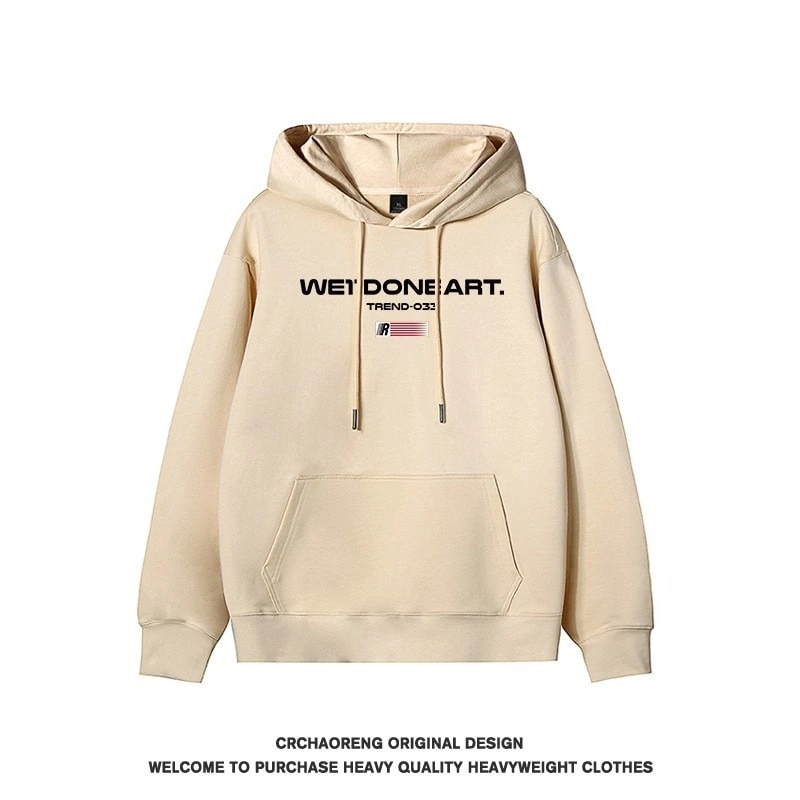 We11done Konne Retro Hoodie Men Pure Cottonweight Versatile Loose Casual Jacket Style 4