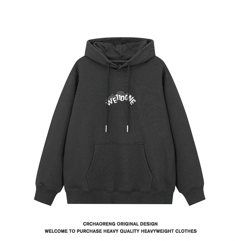 We11done Konne Retro Hoodie Men’s New Trend Brand Pure Cottonweight Jacket Style 2