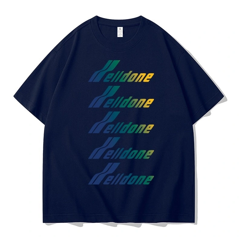 We11done Konne Retro Niche Short Sleeve T-Shirt Men Casual Loose Versatile Top Style 4