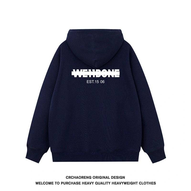 We11done Konne Retro Stiff Fashion Casual Loose Hoodie Men Style 1