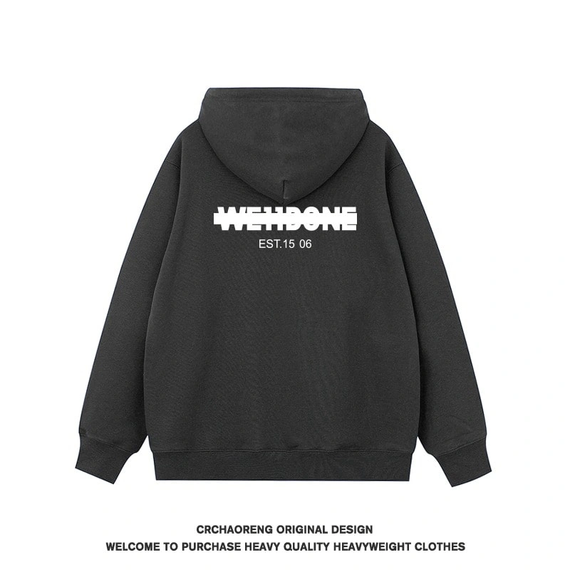 We11done Konne Retro Stiff Fashion Casual Loose Hoodie Men Style 2