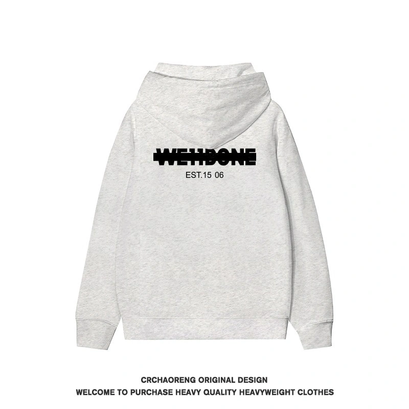 We11done Konne Retro Stiff Fashion Casual Loose Hoodie Men Style 4