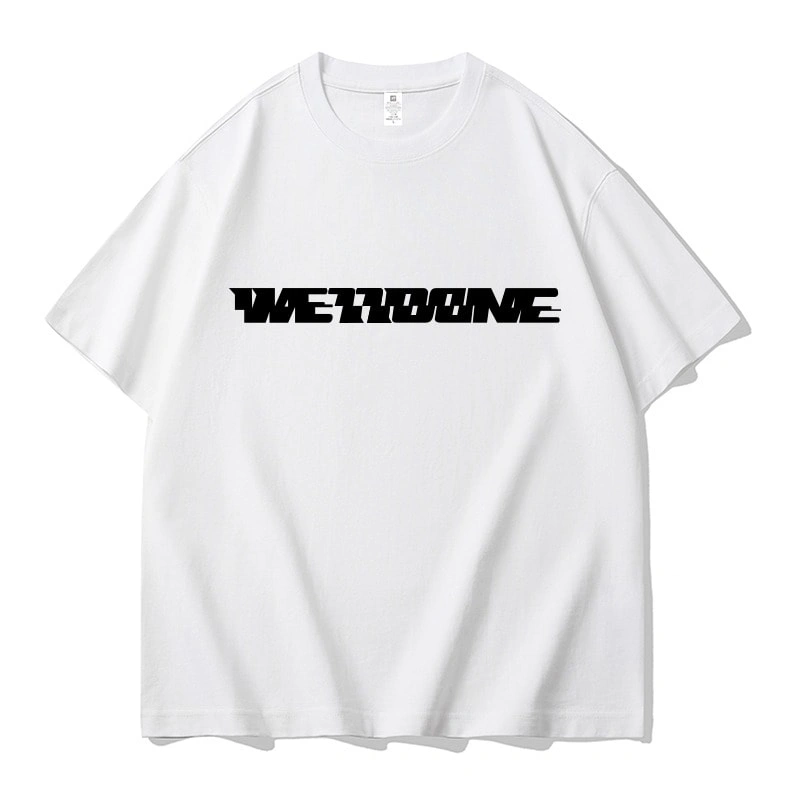 We11done Konne Short Sleeve T-Shirt Men 2024 New Loose Half Sleeve Pure Cotton High Street Trend Brand Tee Style 1