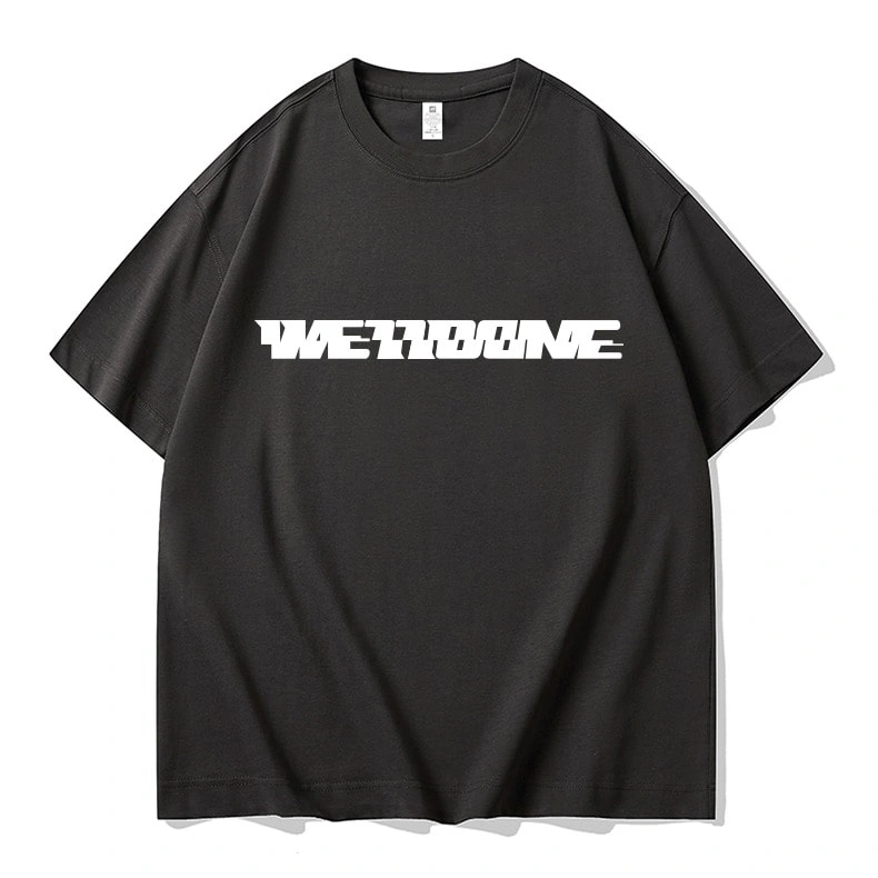 We11done Konne Short Sleeve T-Shirt Men 2024 New Loose Half Sleeve Pure Cotton High Street Trend Brand Tee Style 2