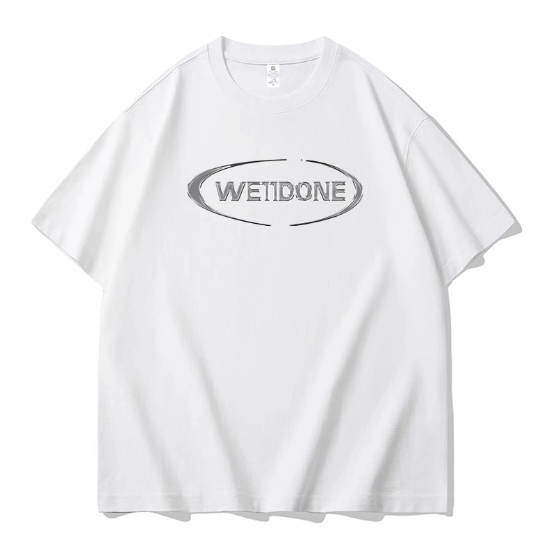 We11done Konne Short Sleeve T-Shirt Men Loose Half Sleeve Trend Crew Neck Tee Top Style 1