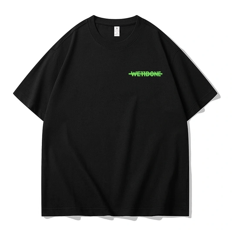 We11done Konne Short Sleeve T-Shirt Men Men’s Loose Half Sleeve Pure Cotton Trend Crew Neck Tee Top