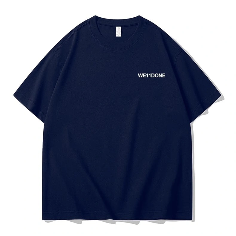 We11done Konne Short Sleeve T-Shirt Men New Loose Large Size Half Sleeve Pure Cotton Trend Brand Top Style 4