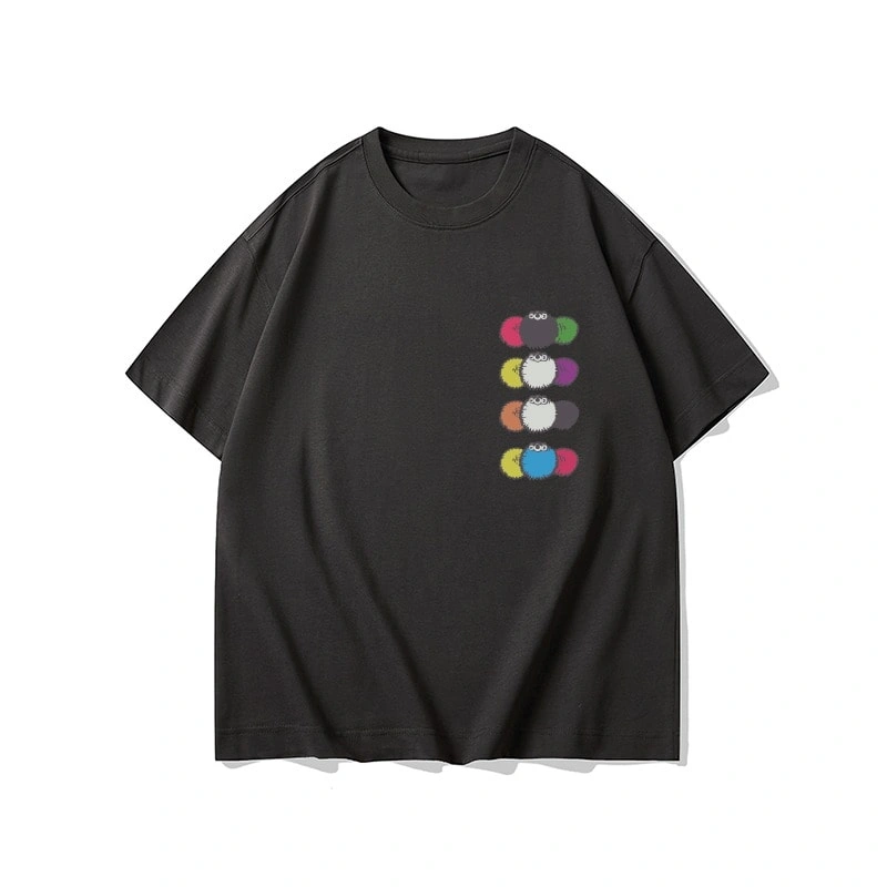 We11done Konne Short Sleeve T-Shirt Men Retro Loose Half Sleeve Pure Cotton Trend Tee Top Style 2