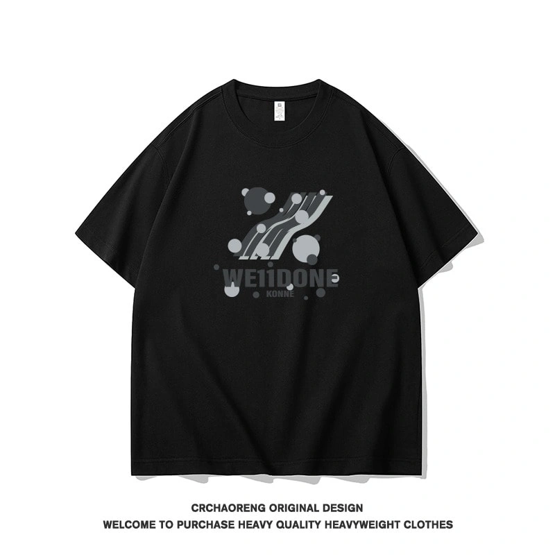 We11done Konne Simple VersatileShort Sleeve T-Shirt Men’s Pure Cotton Half Sleeve Top INS