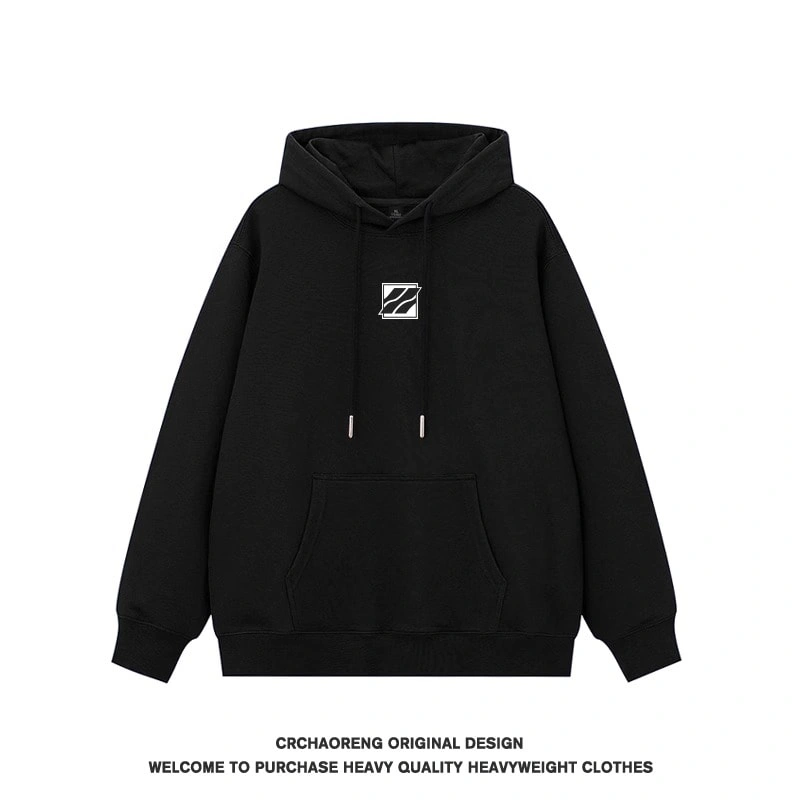 We11done Konne Stiff Hoodie Men Fleece Thick Retro Jacket Trend