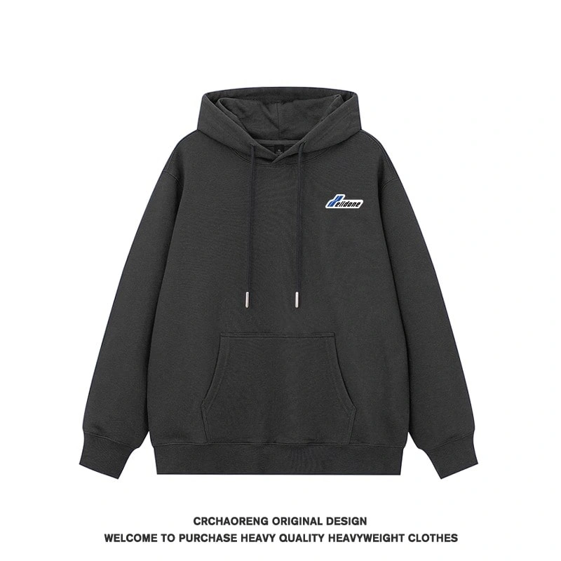 We11done Konne Stiff Hoodie Men Fleece Thick Trend High Street Jacket Style 2